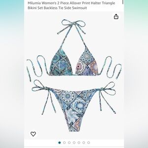 Milumia women’s two piece bikini size medium